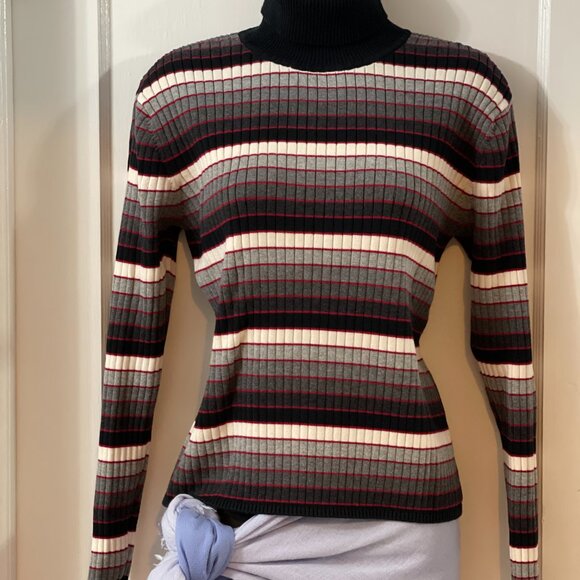 Talbots Ribbed Cotton Turtleneck Sweater - Picture 7 of 14